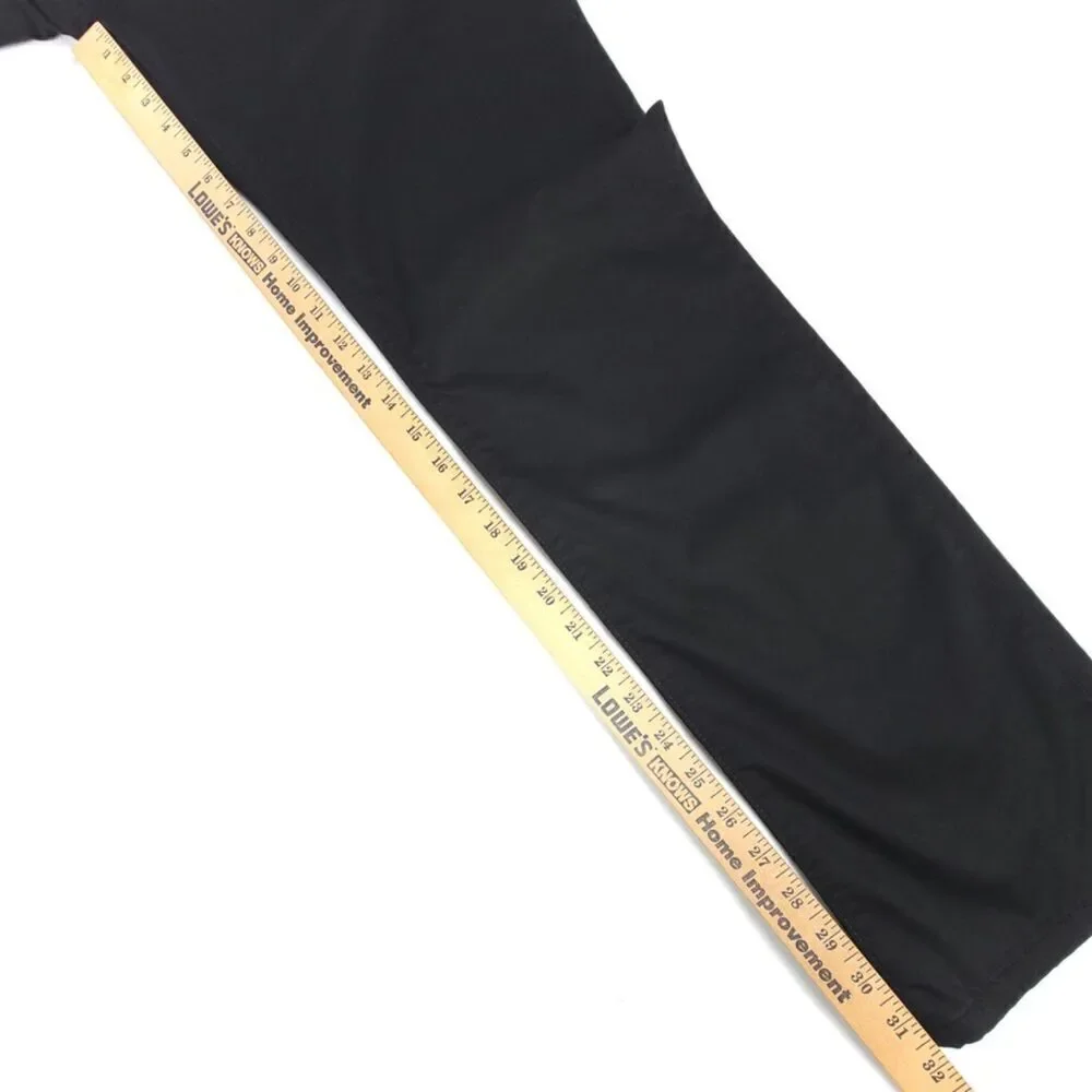 ADRIANO GOLDSHMIED Everett Slim Straight Chino Casual Pant 36x32 Black Minimal